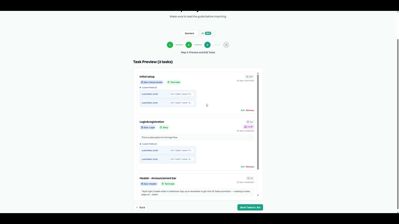 QuickTaskImport - Bulk import Issues to Jira with CSV
