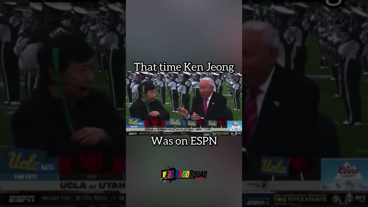 Ken Jeong Hilarious Moment on College Gameday