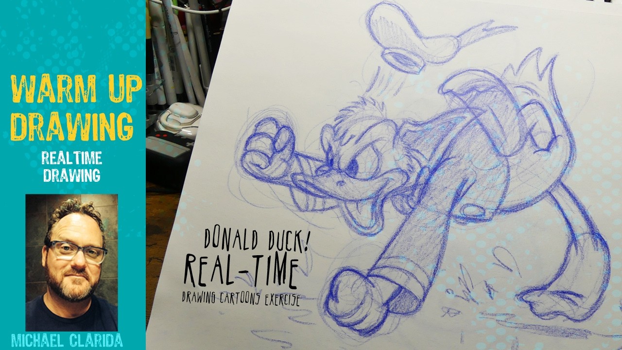 Drawing Disneys Donald Duck warm up how to draw series