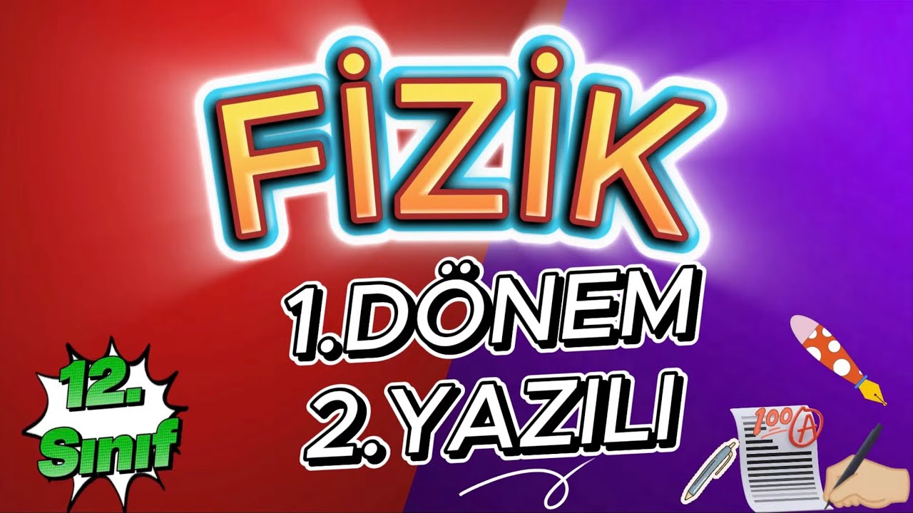 12. Sınıf 1. Dönem 2.Yazılı