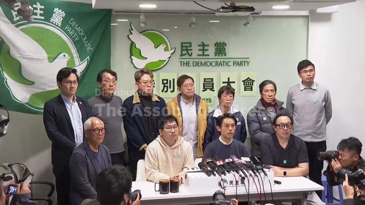 Hong Kong's Democratic Party shuts down after years of inactivity