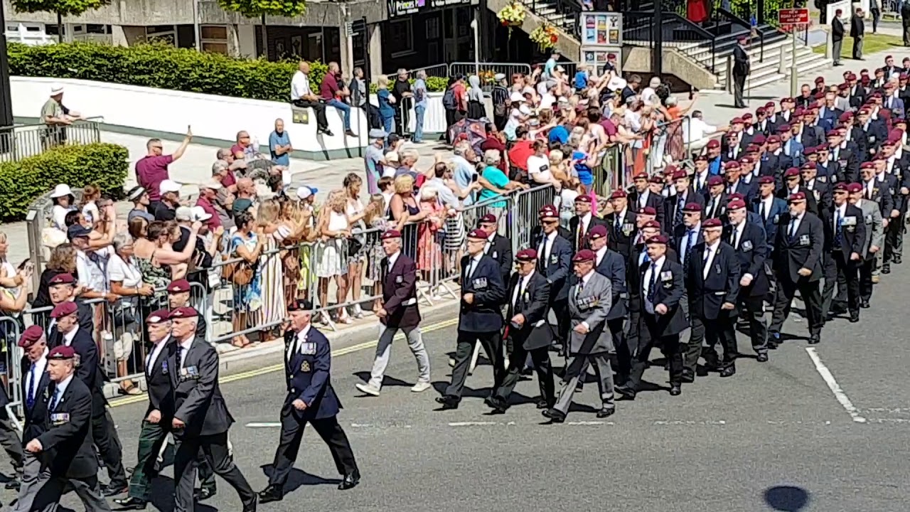 Aldershot Airborne Forces Day and the unveiling of our Paratrooper statue Saturday 6th July 2019