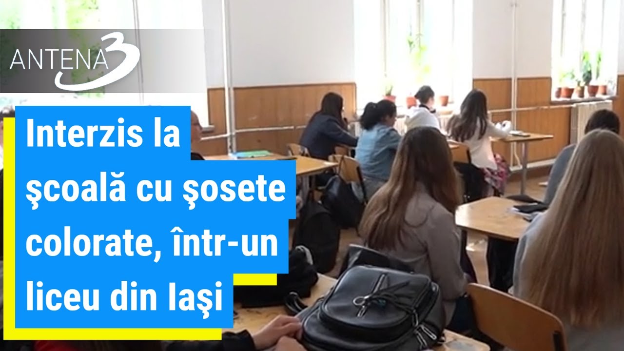 Interzis la şcoală cu şosete colorate, într-un liceu din Iaşi