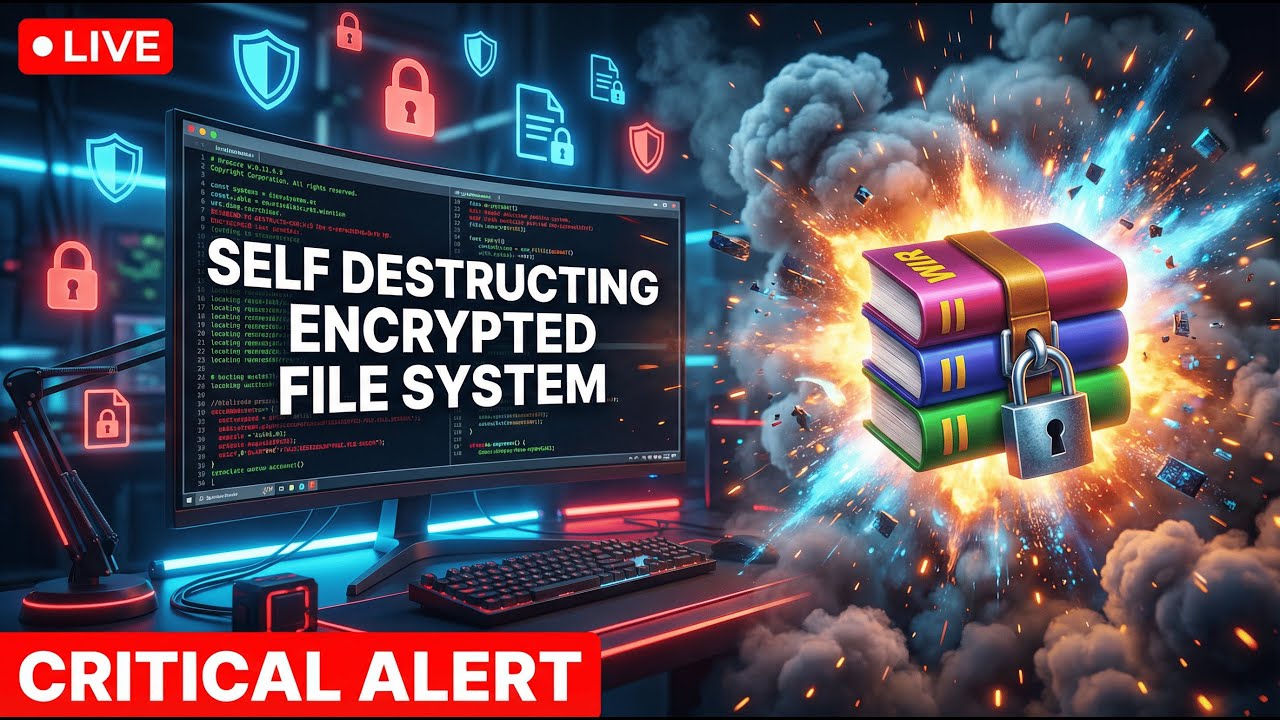 🔴 LIVE: Building a Self-Destructing Encrypted File System | ft. ‪@techanish001‬