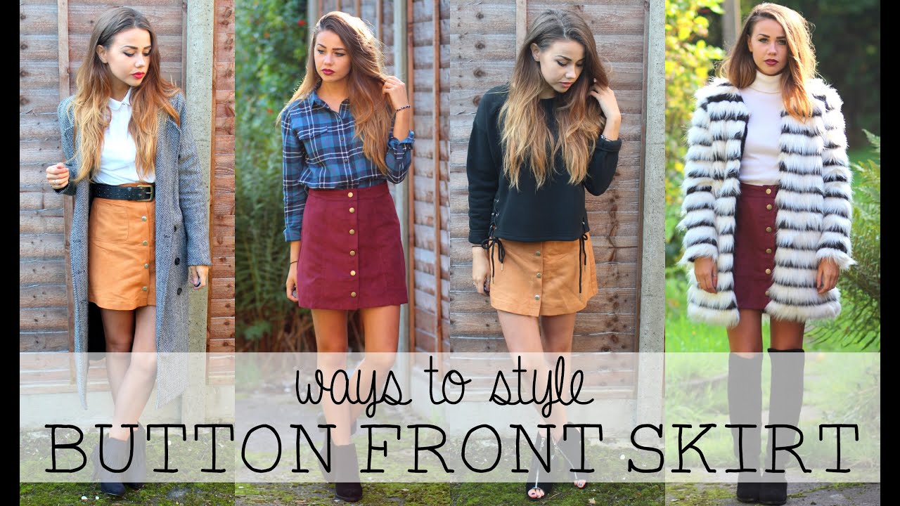 Ways To Style: Button-Front Skirt (Lookbook) | CopperGardenx