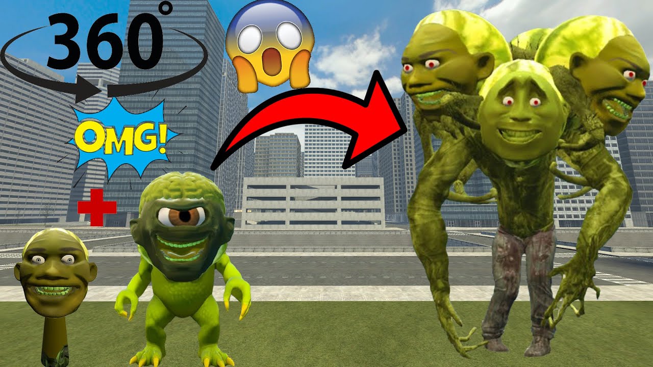 New The Size Of Lin Gang Melon And I Made Zombie Lin Gang Melon Infected By Parasite | VR360&deg;