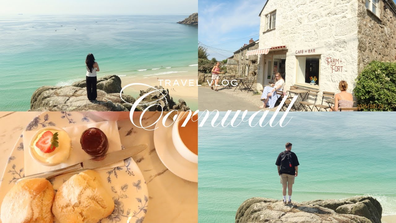 Cornwall vlog 🪸🐠| travel vlog, summer, イギリス、海外旅行 