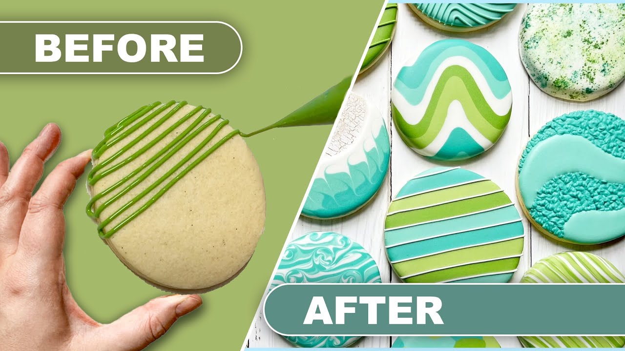 Decorating 17 diiferent CIRCLE cookies for Spring!