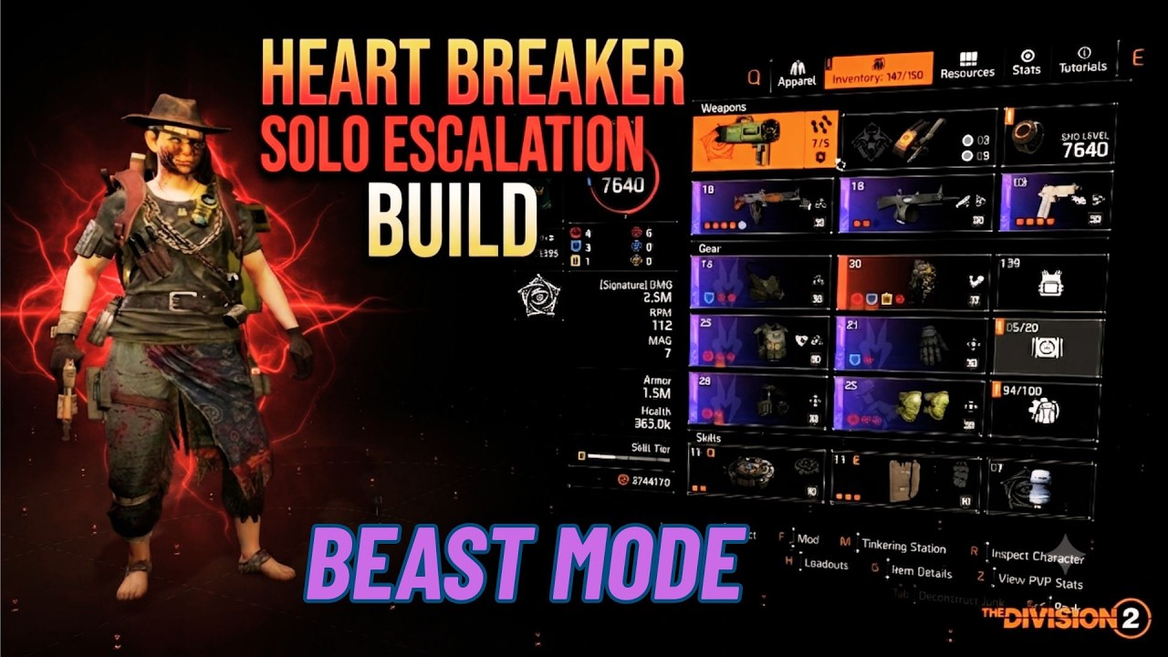 Этот билд на HEARTBREAKER уничтожает соло-эскалацию &mdash; The Division 2