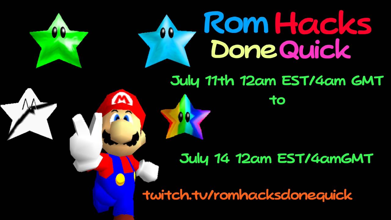 Rom Hacks Done Quick 2016 marathon!