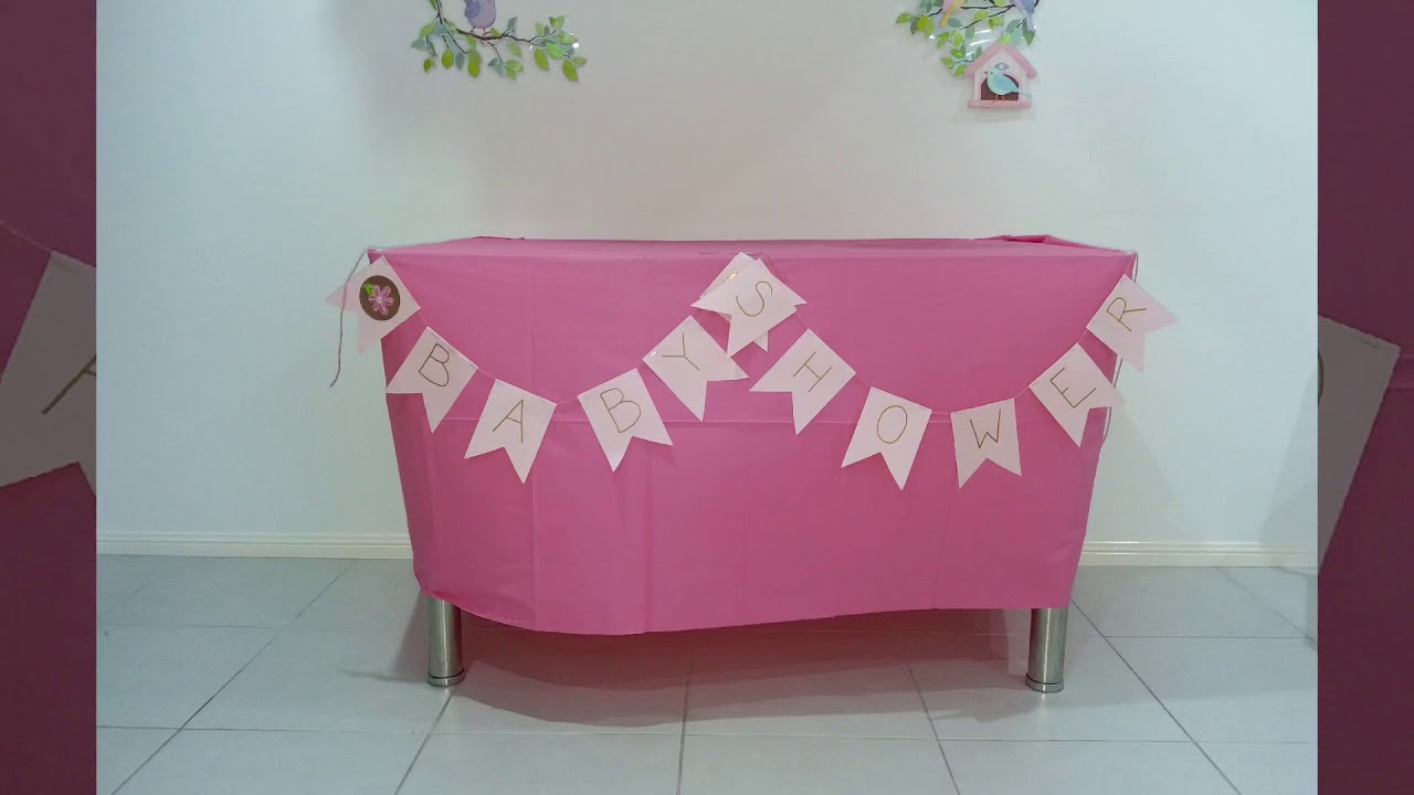 Budget baby shower decoration using kmart items
