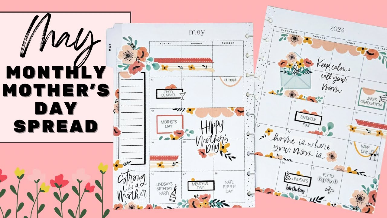 PLAN WITH ME | MAY MONTHLY SPREAD | THE HAPPY PLANNER