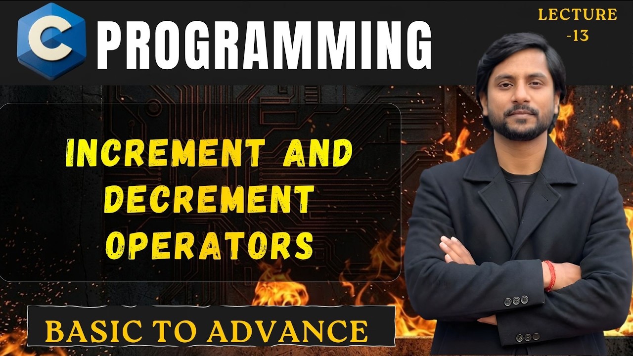 Increment Decrement in C Programming | In Hindi