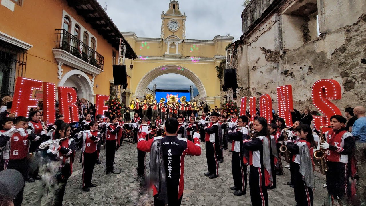 🏆Fire Lions Marching Band🏆 | Antigua Guatemala 2024