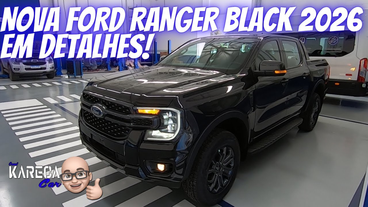 NOVA FORD RANGER BLACK 2026 EM DETALHES!