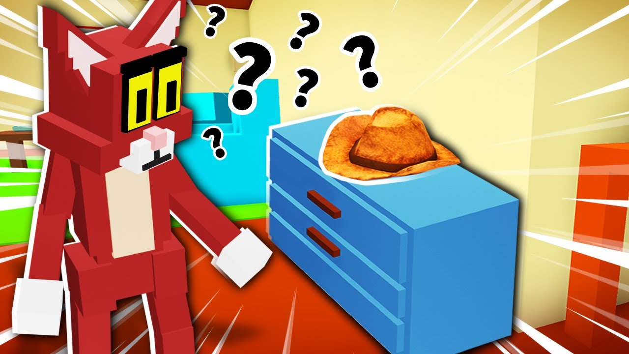 Hiding as random objects in Roblox...