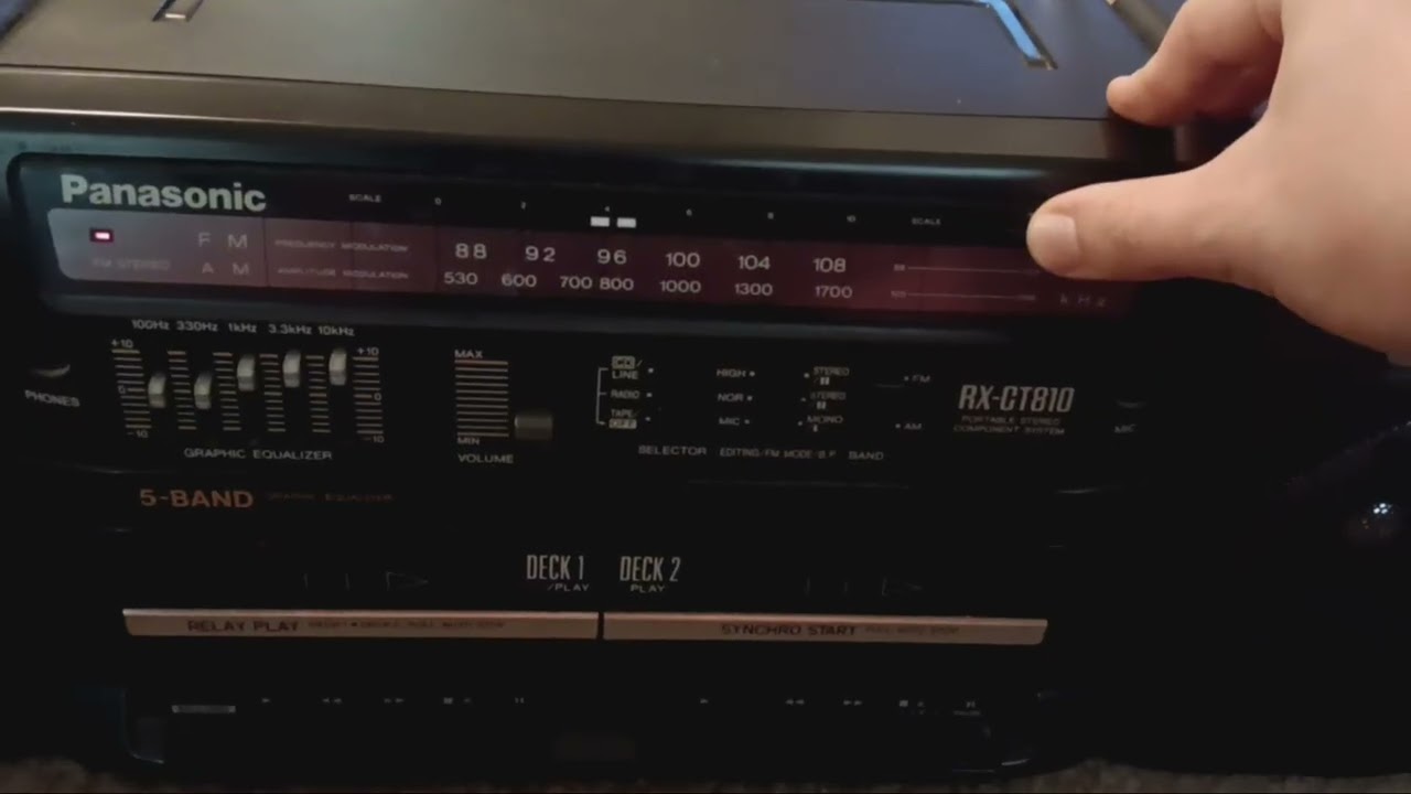FM bandscan atlanta July 2025 panasonic boombox