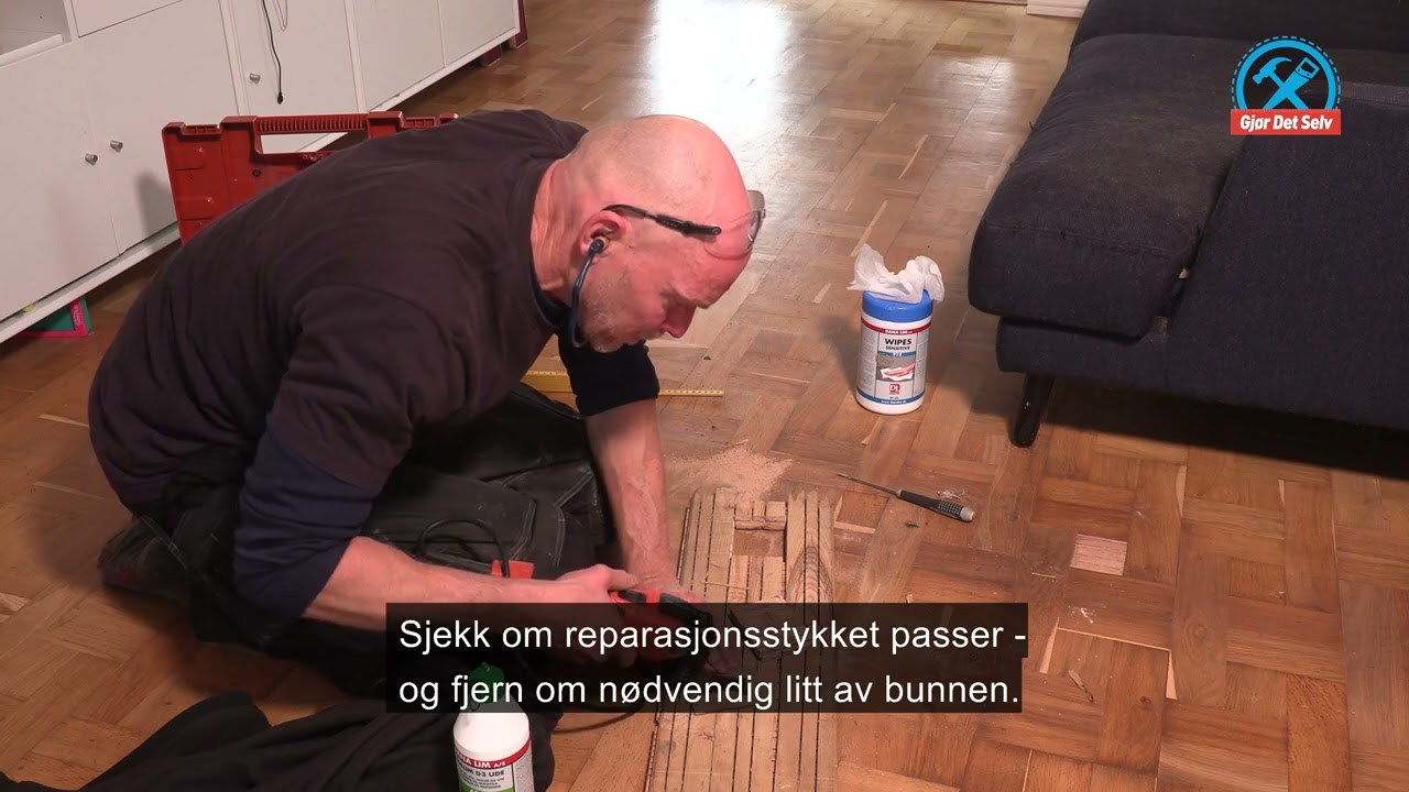 Manglende fin&eacute;rbit I parkettgulvet. Slik fikser du det