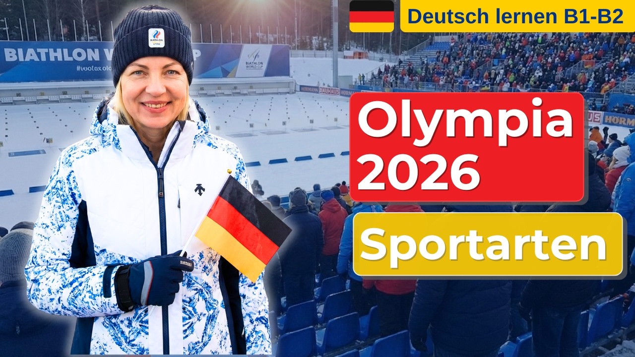 Typisch Deutsch? Diese Olympia-Sportarten lieben wir besonders! 🏃‍♂️ 🏊‍♀️ Deutsch lernen B1/B2