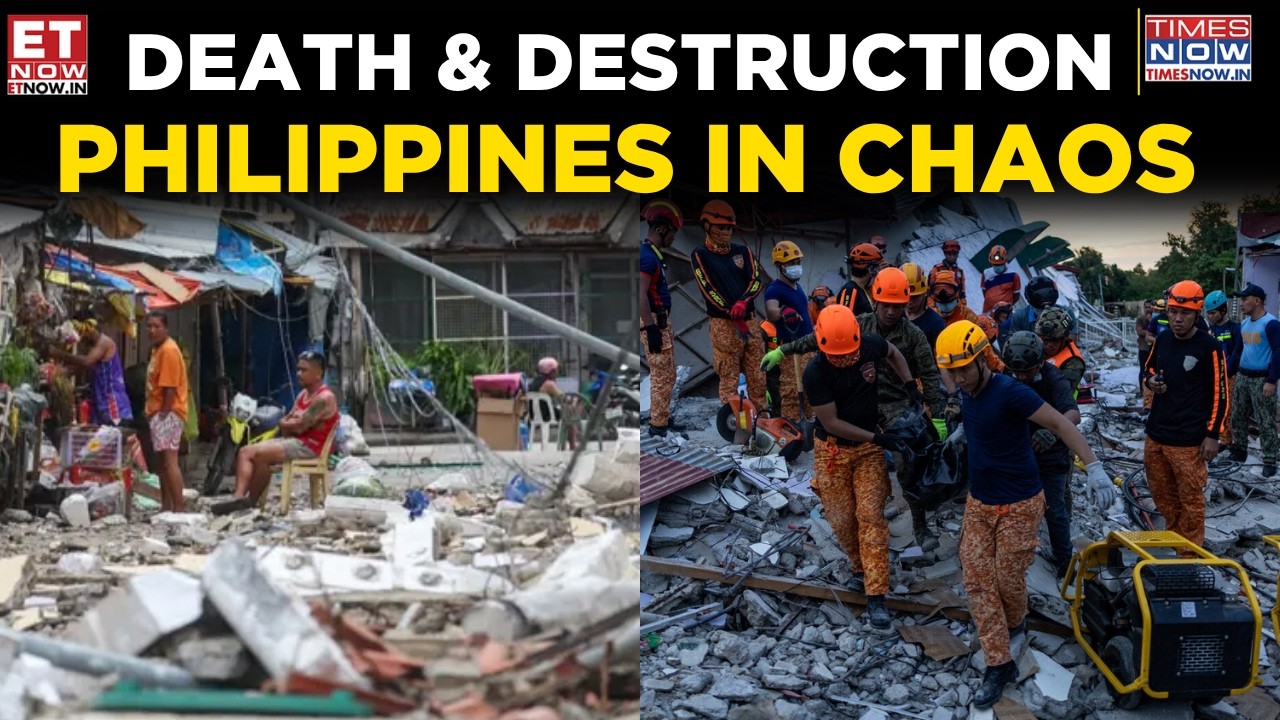 Gut-Wrenching 4K Visuals: Philippines Earthquake Leaves Trail Of Devastation | World News | ET Now