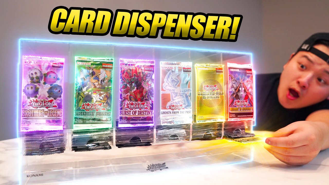 WHAT IS THIS?! Opening Yu-Gi-Oh 100 Pack Card Dispenser!