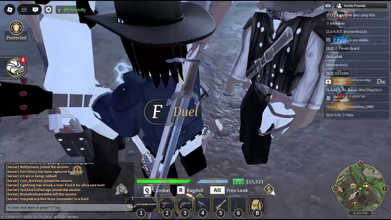 Wild west admim enter in my server