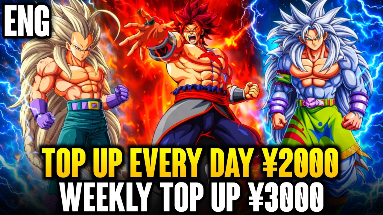 DB: Super Soldier Z ENG - Top Up Every Day ¥1000 , Weekly ¥3000 , Full LR & UR Hero , ETC  |  X7GAME