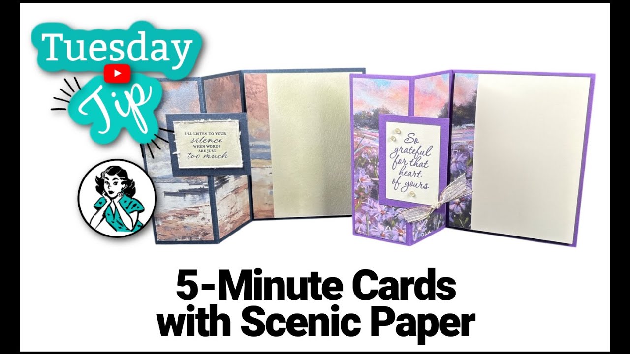 Scenic Scrapbook Paper Made Easy: 5 Minute Cards Anyone Can Make