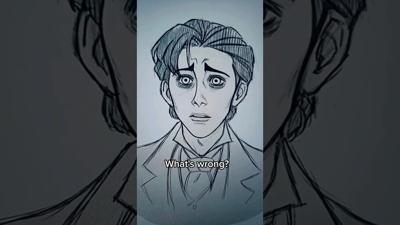 Victor sketches 🥰  🥰 #victorvandort #art #artist #sketch #artshorts #corpsebride #fyp #digitalart