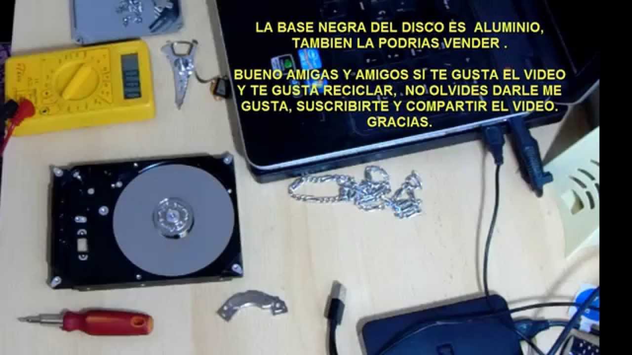 reciclar disco duro, imán neodimio