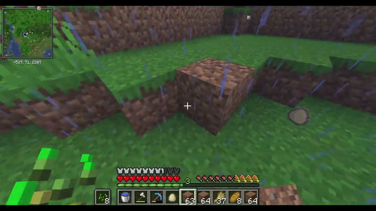 Fiz uma fazenda de gado no minecraft!