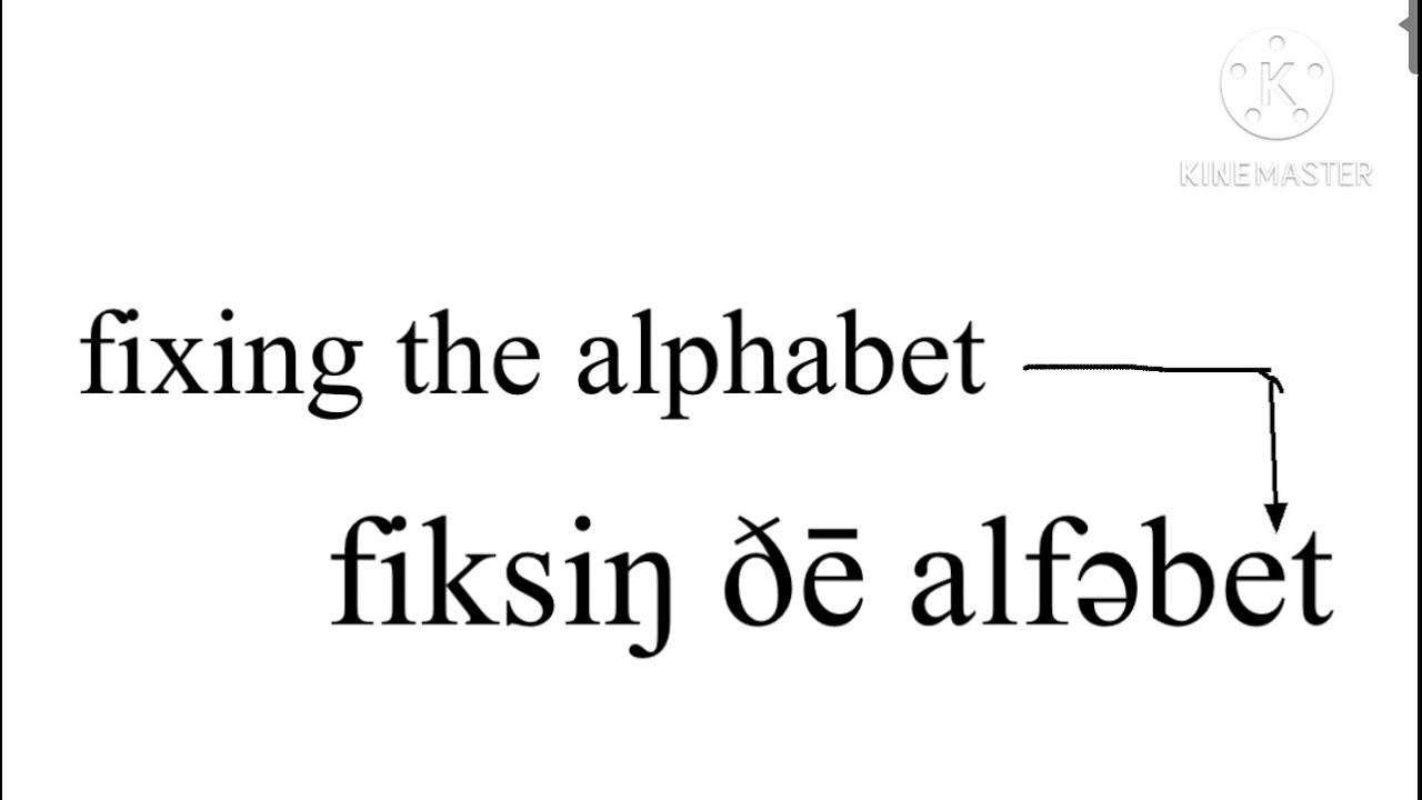 fixing the alphabet