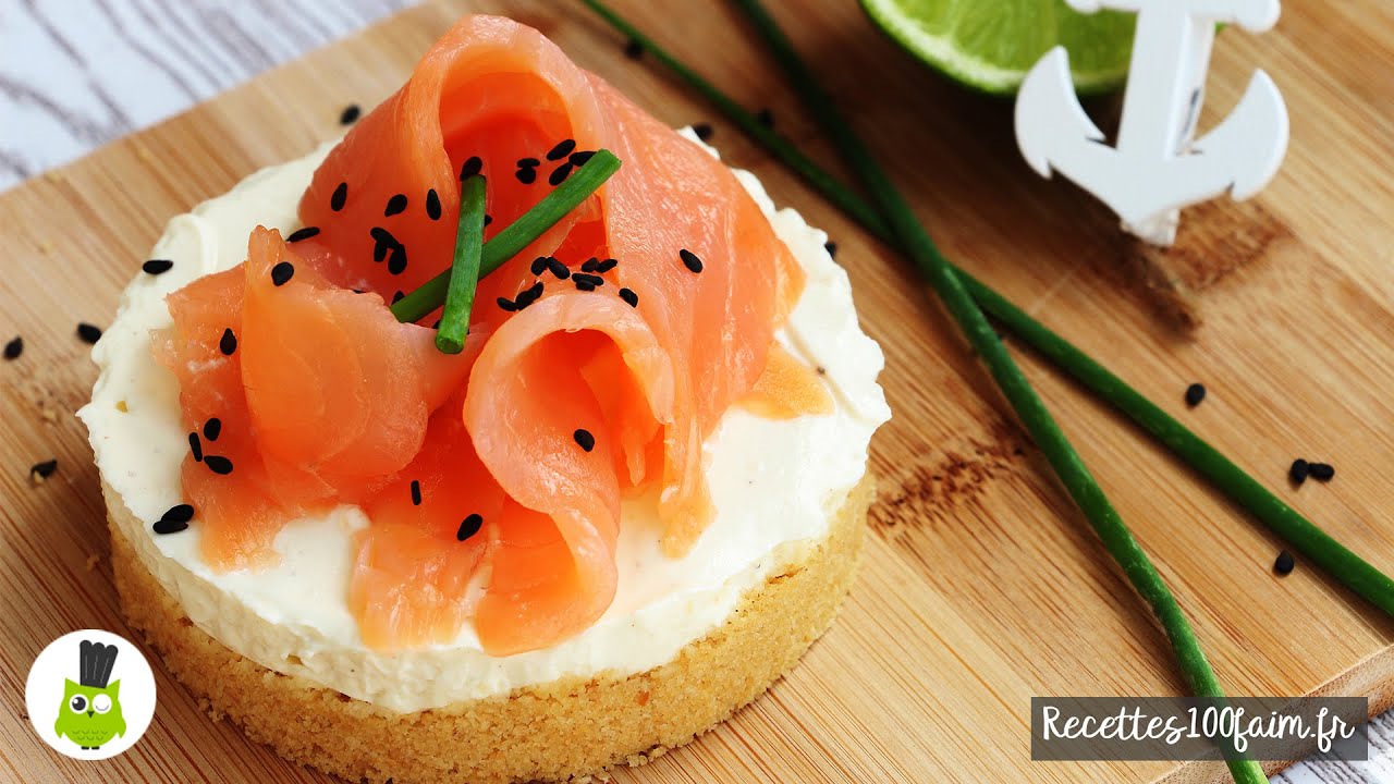 🐚 Cheesecake au saumon & au fromage frais