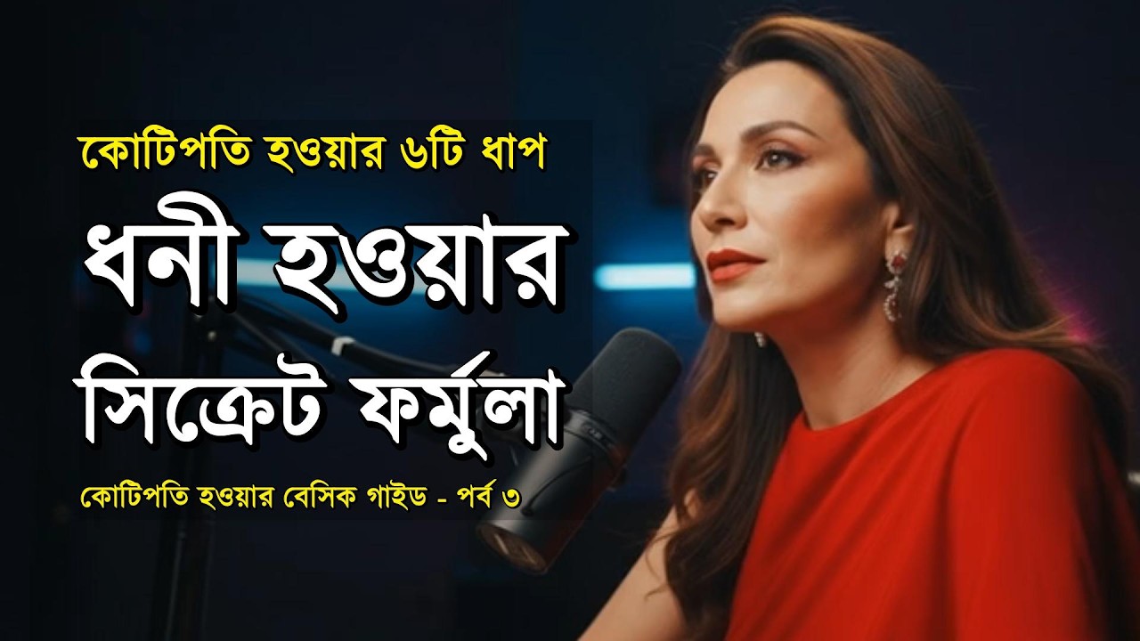 কোটিপতি হওয়ার ৬টি ধাপ   ধনী হওয়ার সিক্রেট ফর্মুলা   কোটিপতি হওয়ার বেসিক গাইড  পর্ব ৩