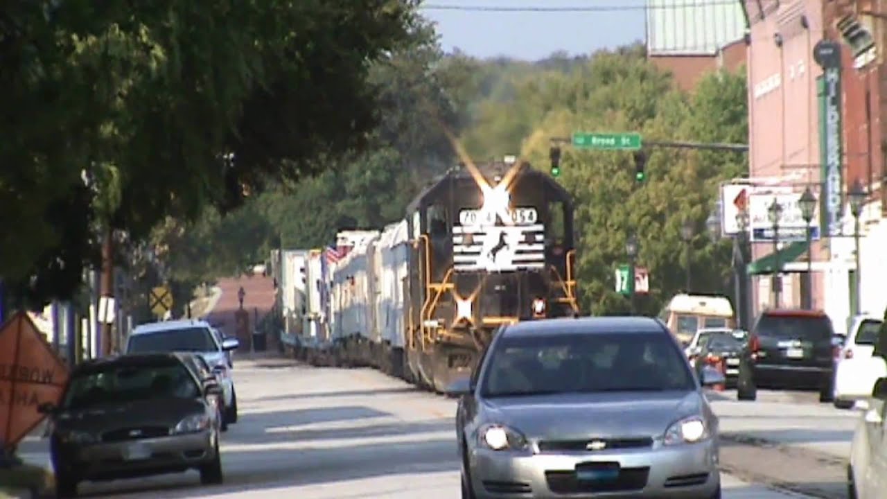 James E Strates Fair Train Street running in Augusta