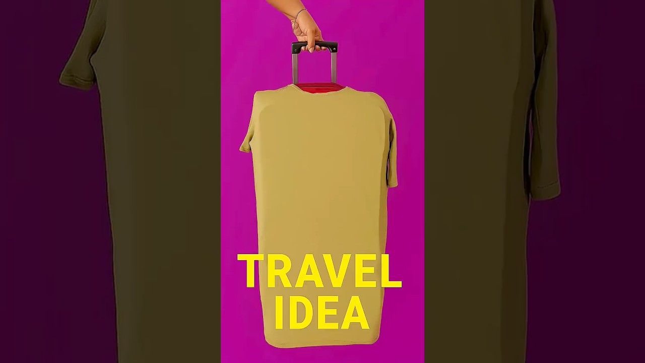 Smart Travel Hack: DIY Suitcase Cover Using a T-Shirt 