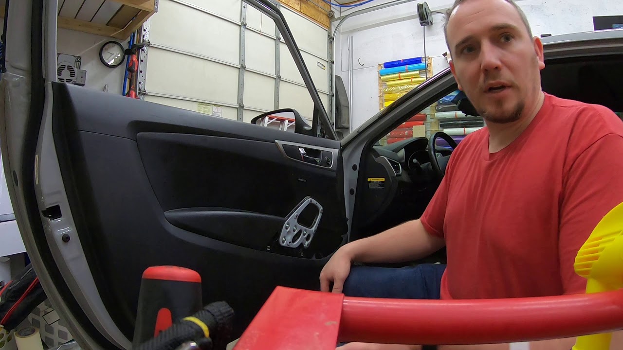 How To remove 2013 Hyundai Veloster front door panel