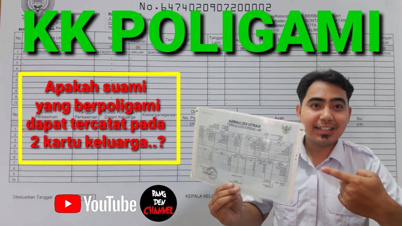 Bikin kk poligami || apakah Suami Berpoligami Dapat Tercatat Pada Dua Kartu Keluarga