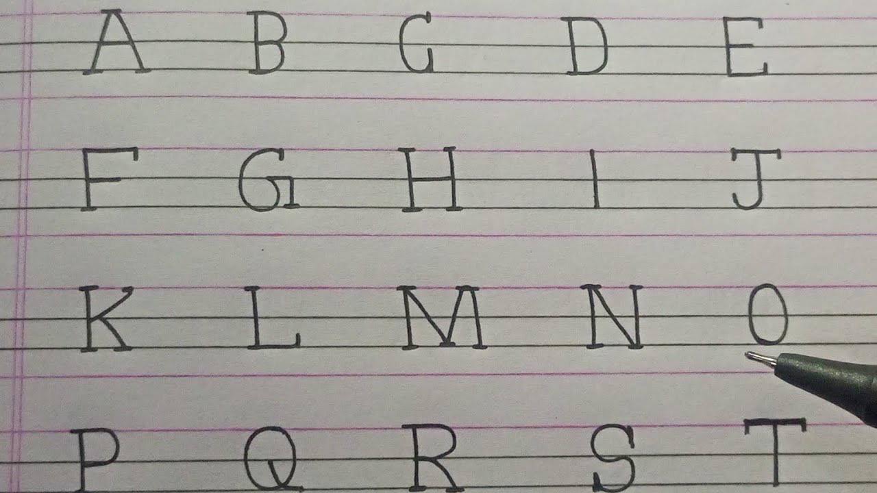 Abcd capital letter / A to Z Alphabet abcd writing a English letter | abcdefg 