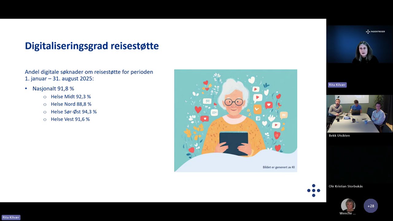 Webinar om kommende og pågående aktiviteter innenfor pasientreiseområdet - oktober 2025