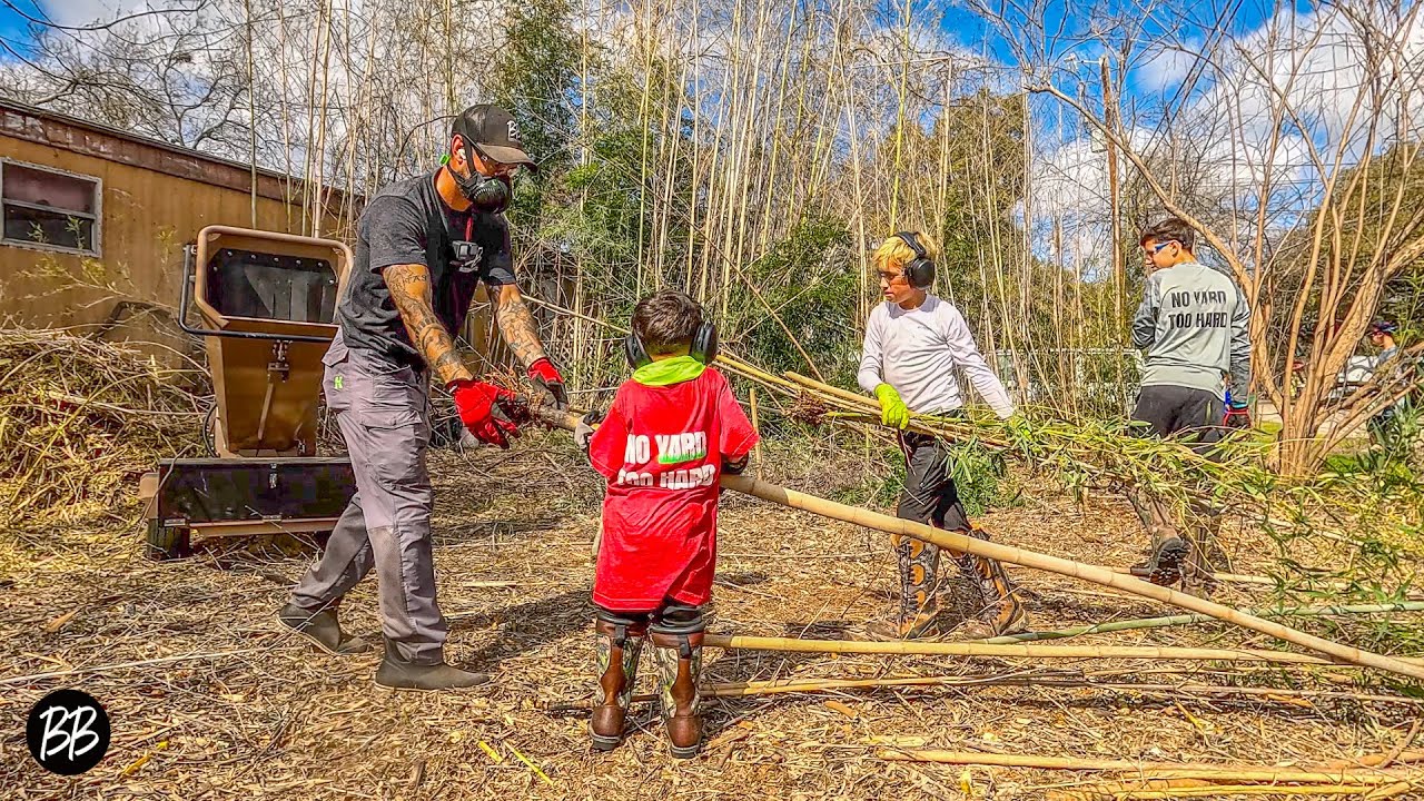Watch this FAMILY Help DISABLED Couple with a FREE Yard TRANSFORMATION!