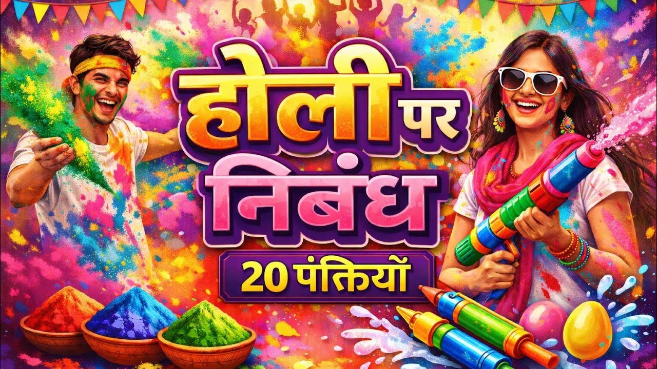 होली पर निबंध /Holi Par Nibandh/Essay On Holi Festival in Hindi/Holi Per Nibandh/Holi Essay in Hindi