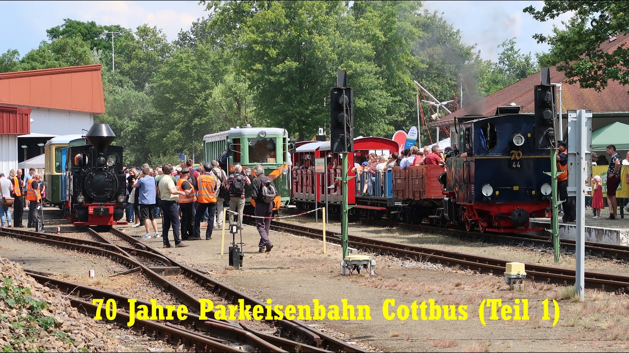 70 Jahre Parkeisenbahn Cottbus (mit Gastfahrzeugen) im Juni 2024 Teil 1