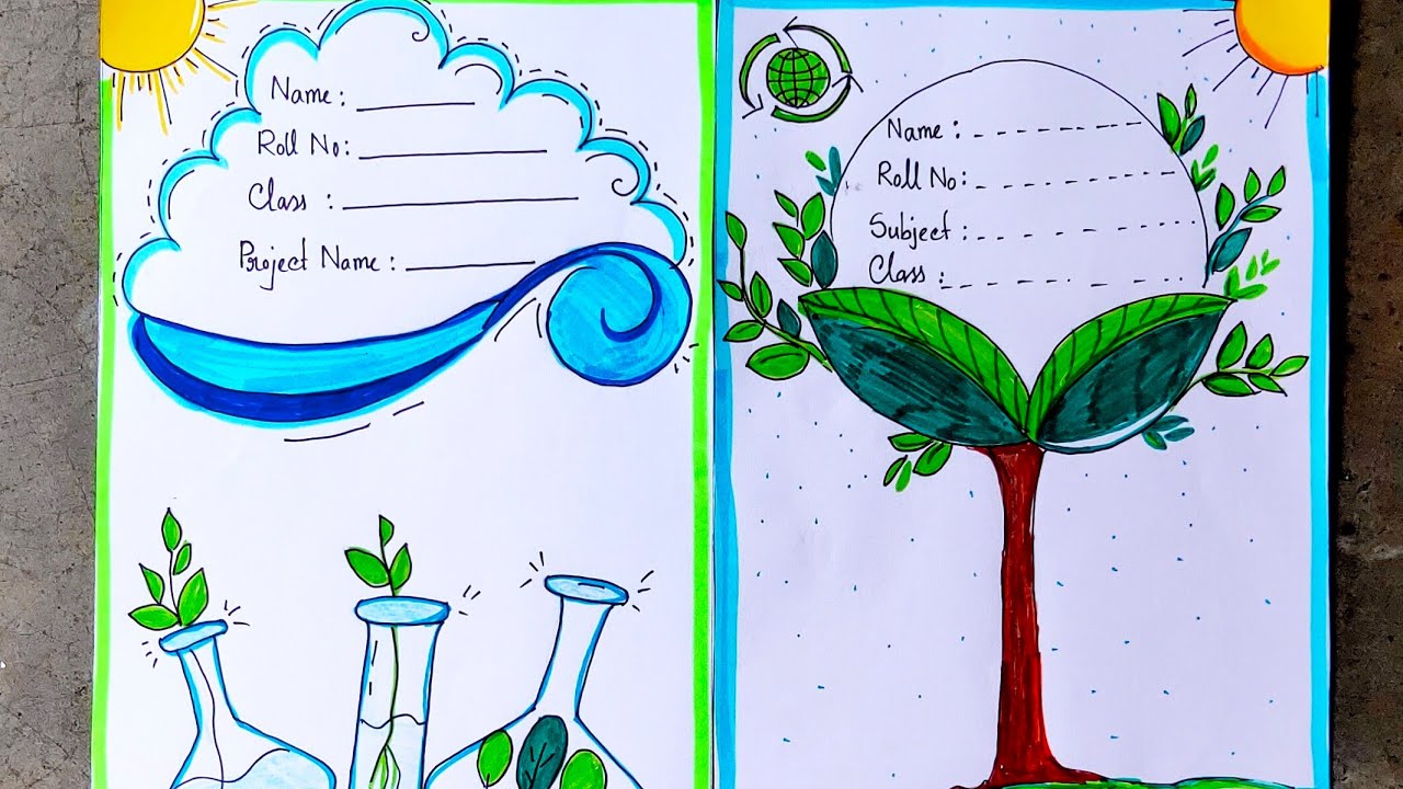 ENVIRONMENTAL SCIENCE| FRONT PAGE DESIGNS FOR SCHOOL PROJECT| FRONT PAGE DECORATION FOR EVS PROJECTS
