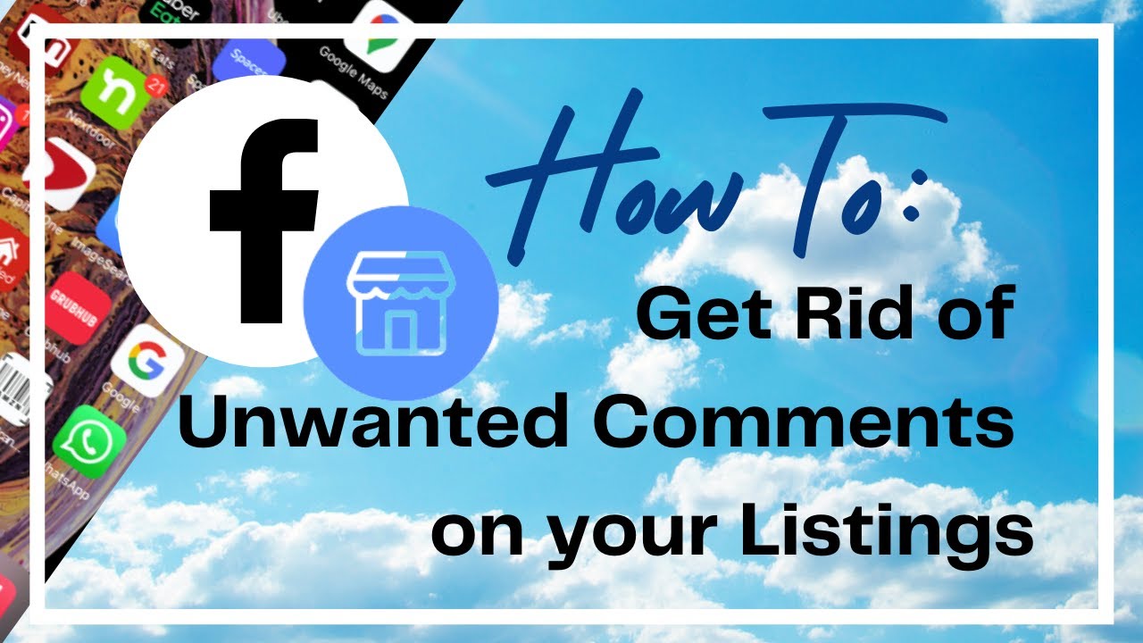 How to Get Rid of Unwanted Comments on your Facebook Marketplace Listings