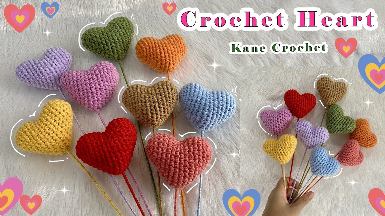 CROCHET VALENTINE 💝 Crochet Heart Amigurumi Tutorial 💖 for Valentines Day