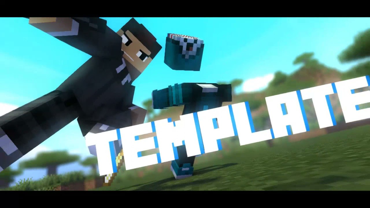 #77 Minecraft Intro ~ Template ~ (Panzoid + Mine imator)