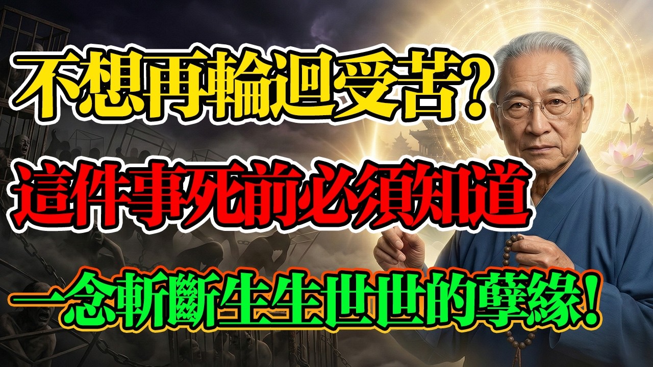南懷瑾：這個世界是困住靈魂的牢籠！不想再輪回繼續受苦，這件事死前必須知道！可助你斬斷生生世世的孽緣！#靈魂覺醒 #輪回真相 #南懷瑾 #佛學智慧 #九紫離火運 #因果報應 #佛學 #佛法