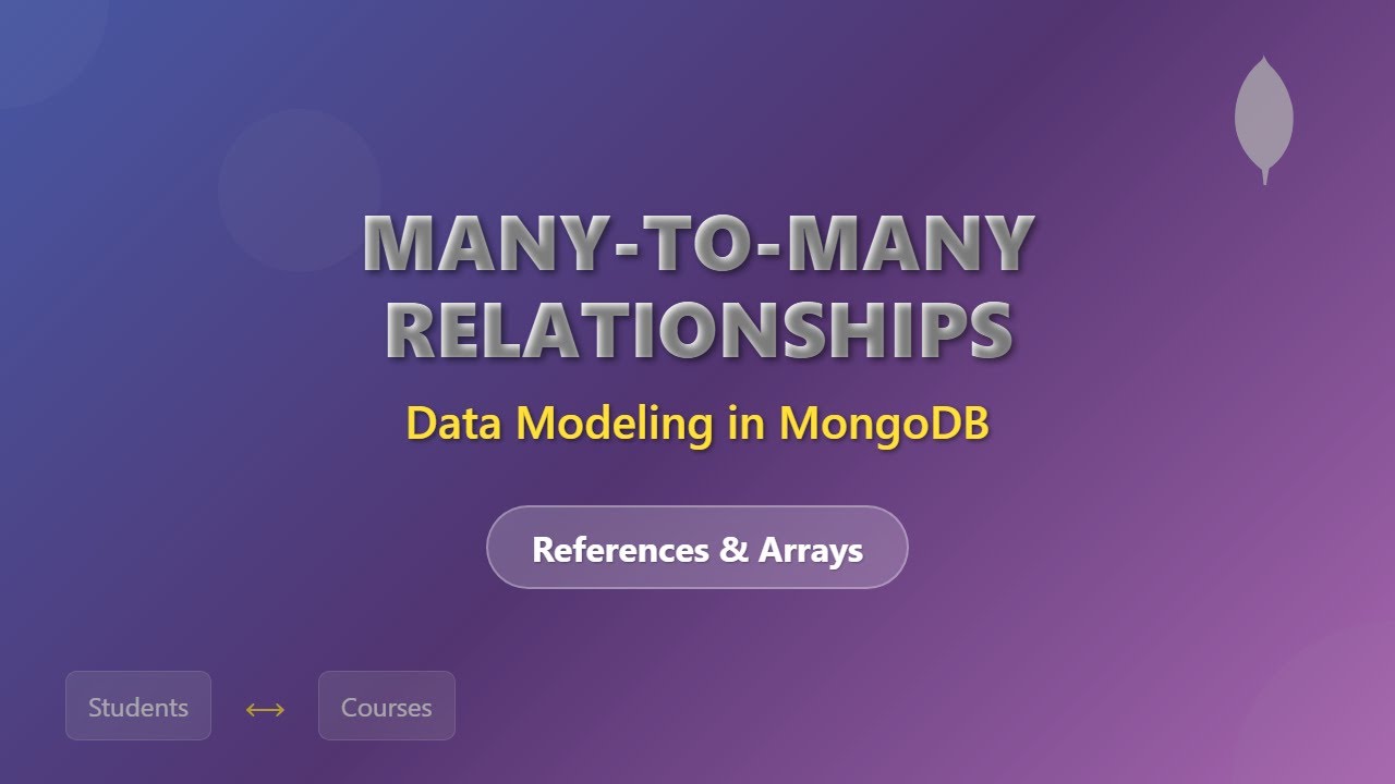 MongoDB Data Modeling: Master Many-to-Many Relationships!