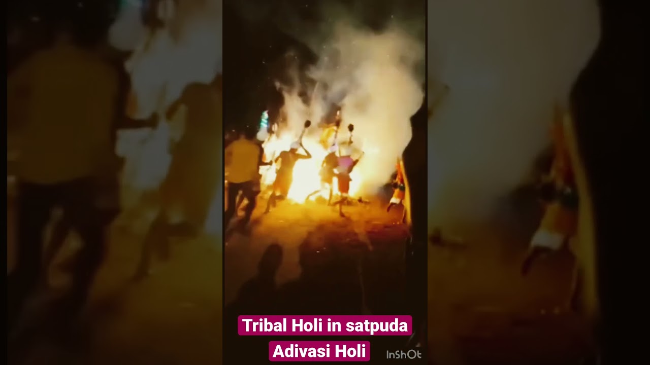Tribal Holi in satpuda valley |#shorts #adivasi culture